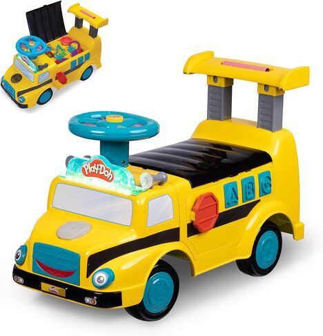 Waddle USPS Mail Truck Toddler Ride On Toys - من القدم إلى الأرض ، والأضواء ، والأصوات ، والألعاب التفاعلية ، وتشمل مربع بريدي ، 2 مظاريف ، ألعاب صغيرة ، تجميع سهلة ، جودة متينة ، حتى 44 رطلاً in Kuwait
