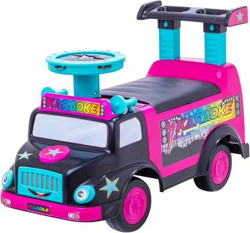 Waddle USPS Mail Truck Toddler Ride On Toys - من القدم إلى الأرض ، والأضواء ، والأصوات ، والألعاب التفاعلية ، وتشمل مربع بريدي ، 2 مظاريف ، ألعاب صغيرة ، تجميع سهلة ، جودة متينة ، حتى 44 رطلاً in Kuwait