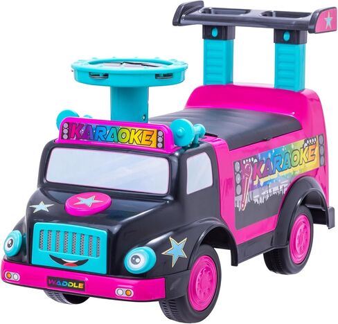 Waddle USPS Mail Truck Toddler Ride On Toys - من القدم إلى الأرض ، والأضواء ، والأصوات ، والألعاب التفاعلية ، وتشمل مربع بريدي ، 2 مظاريف ، ألعاب صغيرة ، تجميع سهلة ، جودة متينة ، حتى 44 رطلاً in Kuwait