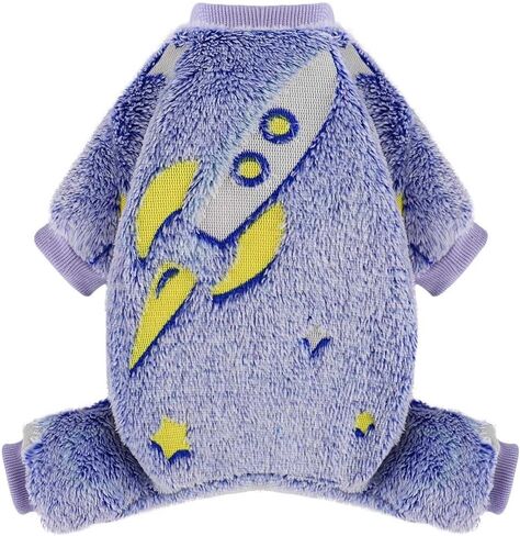 Sebaoyu Dog Pajamas for Small Dogs, Glow in Dark Tie Dye Unicorn Dog Sweater, Super Soft Velvet Material Yorkie Chihuahua Tiny Dog Clothes Outfits (XX-Small) in Saudi Arabia