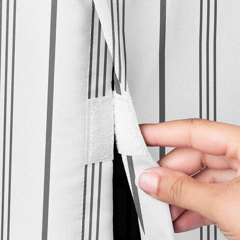 Sweet Jojo Designs 48in. Large Dog Crate Cover (White and Grey Stripe) Pet Cage, Kennel Covers (Modern, Neutral, Contemporary, Striped, Elegant, Pinstriped, Minimalist, Gray Stripes) in Kuwait