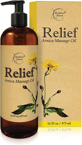 تخفيف زيت التدليك Arnica للعلاج بالتدليك | للرياضة والرياضية | جميع Arnica Montana الطبيعية لتهدئة العضلات | اللوز الحلو ، الجوجوبا ، زيوت العنب والعطرية | 1 جالون in Saudi Arabia