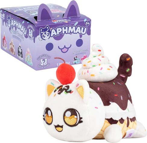 Aphmau 6" MeeMeow Mystery Plush – Ice Cream; YouTube Gaming Channel, Blind Box, 1 of 8 Possible Ice Cream MeeMeows, Official Merch in Saudi Arabia