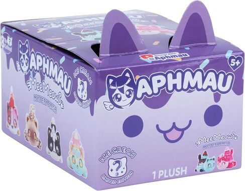 Aphmau 6" MeeMeow Mystery Plush – Ice Cream; YouTube Gaming Channel, Blind Box, 1 of 8 Possible Ice Cream MeeMeows, Official Merch in Saudi Arabia