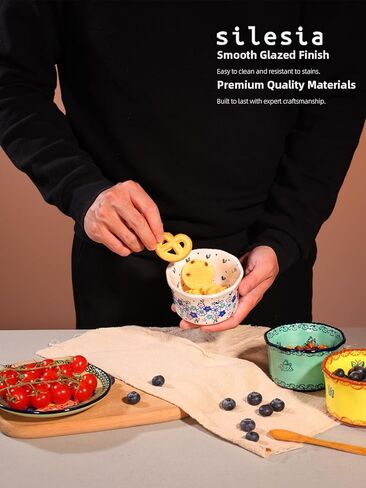 Handmade 7 oz Small Bowls - Ceramic Hand Painted Bowl Great for Ramekins, Dipping, Side Dish, Dessert, Sauce, Ice cream, Appetizer, Sushi in Gift Box, 3.5 inch, Set of 3, Glazed Pink in Kuwait