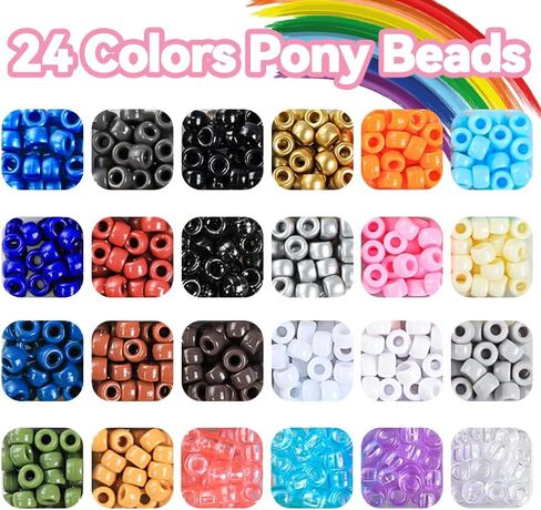DULEFUN Glow Beads Bracelet Making Kit, Glow in The Dark Pony Beads Letter Beads Heart Beads for Bracelets Making Luminous Plastic Glow Beads DIY Craft for Girls Kids Adults in Saudi Arabia