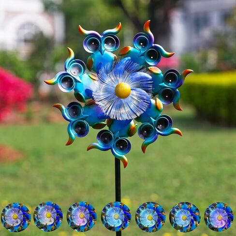 Sea Turtle Solar Wind Spinner for Yard and Garden ، 51 بوصة متغيرة للحديقة حصة LED LED LED الحركية الشمسية طاحونة طاحونة طاحونة محيطية في الهواء الطلق ديكور الرياح النحت الفناء الفناء للفناء واللحف والحديقة in Saudi Arabia