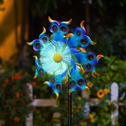 Sea Turtle Solar Wind Spinner for Yard and Garden ، 51 بوصة متغيرة للحديقة حصة LED LED LED الحركية الشمسية طاحونة طاحونة طاحونة محيطية في الهواء الطلق ديكور الرياح النحت الفناء الفناء للفناء واللحف والحديقة in Saudi Arabia