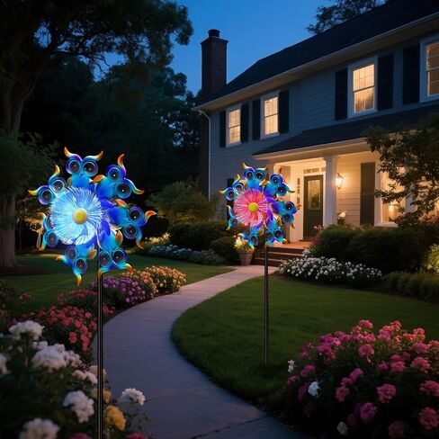 Sea Turtle Solar Wind Spinner for Yard and Garden ، 51 بوصة متغيرة للحديقة حصة LED LED LED الحركية الشمسية طاحونة طاحونة طاحونة محيطية في الهواء الطلق ديكور الرياح النحت الفناء الفناء للفناء واللحف والحديقة in Saudi Arabia