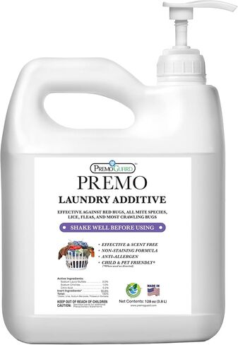 Premo Guard Bed Bug, Mite & Lice Laundry Detergent Additive 64 oz – Child & Pet Friendly – Stain & Odor Free – Best Natural Non-Toxin Treatment in Saudi Arabia