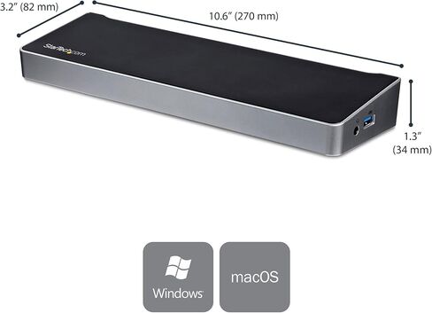 StarTech.com USB-C Dock - Single Monitor 4K 30Hz HDMI Laptop Docking Station with 85W Power Delivery, 4pt USB 3.0 Hub, Gb Ethernet, Audio - Compact USB 3.1 Gen 1 Type-C Dock - Mac & PC (DK30CHDPD) in Kuwait