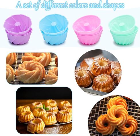 45 Pieces Silicone Loaf Pan for Baking Bread, 6 Cups Silicone Baking Pans Set, Baking Cups, Non-Stick Kitchen Oven Baking Pans, with Measuring Cups and Spoons Set, Grey in Kuwait