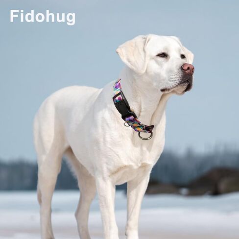 Reflective Martingale Collar for Dogs with Quick Release Buckle No Pull Training Dog Collars (Colorful Geometric, Medium) in Saudi Arabia