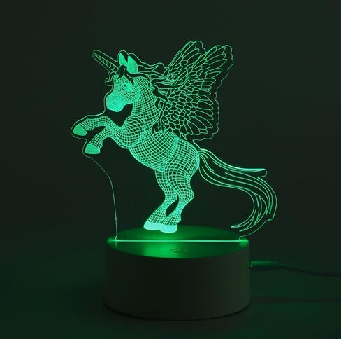 Deer Gift Night Light for Kids,Auto 7 Colors Changing Deer Table Lamp,3D Illusion Bedside Lamp,Cute Deer Gifts for Women Teens Boys Girls Birthday Christmas Gifts in Saudi Arabia