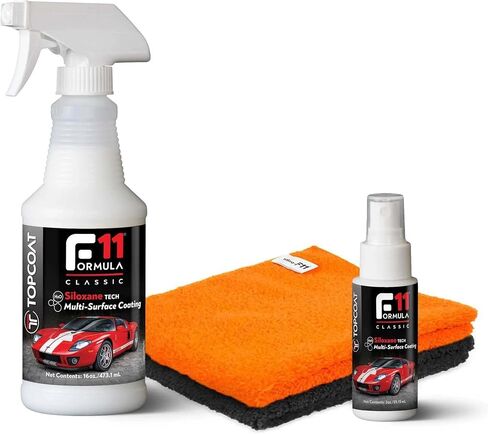 TopCoat F11 Polish & Sealer for Cars, Bikes and More – Water-Based Alternative to Ceramic Wax - 16 oz F11 Kit with Travel Bottle and 2 Microfiber Towels in Saudi Arabia