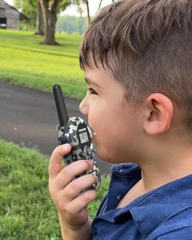 Talkies Walkie for Kids Walkie Talkies طويلة المدى للصبي والفتاة من 3 إلى 12 عامًا ألعاب عيد ميلاد 2 - الأزرق in Kuwait