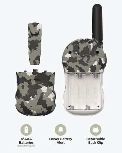 Talkies Walkie for Kids Walkie Talkies طويلة المدى للصبي والفتاة من 3 إلى 12 عامًا ألعاب عيد ميلاد 2 - الأزرق in Kuwait