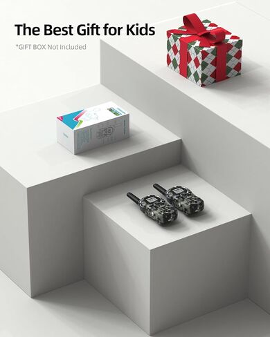 Talkies Walkie for Kids Walkie Talkies طويلة المدى للصبي والفتاة من 3 إلى 12 عامًا ألعاب عيد ميلاد 2 - الأزرق in Kuwait