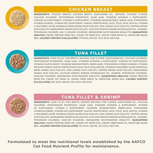 Applaws Vitality Wet Cat Food in Broth, Natural Canned Cat Food, Wet Food for Cats with Added Vitamins and Minerals, Grain Free, Carrageenan Free, Variety Selection in Broth (12 Count, 2.47 oz Cans) in Saudi Arabia