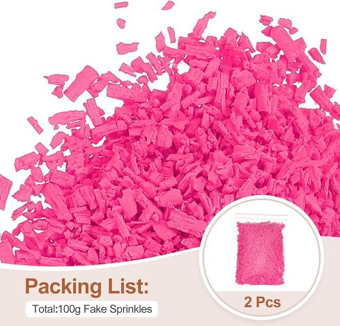 PATIKIL 100g Fake Sprinkles, Polymer Clay Sprinkles Fake Bread Crumbs for Crafts Nail Art DIY Crafts Cake Phone Case Resin Nail Cake Decorating White in Saudi Arabia