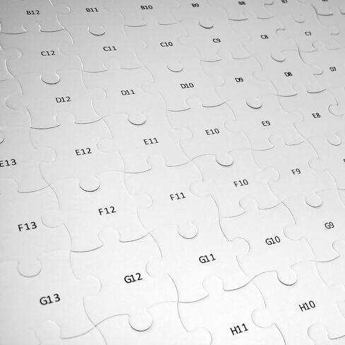 Large Blank Puzzle 33x23 inches, 117 Pieces - Ideal for Wedding Birthday Party and Special Events, DIY Painting, Art and Craft Projects, Guest Book Alternative in Saudi Arabia