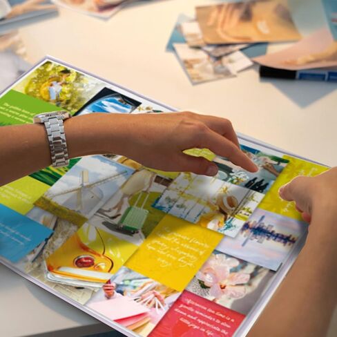 Vision Board Supplies for Women, Scrapbook Kit and Collage Book Magazines, Vision Board Pictures and Quotes, Inspire and Create Life Goals (Purple) in Saudi Arabia
