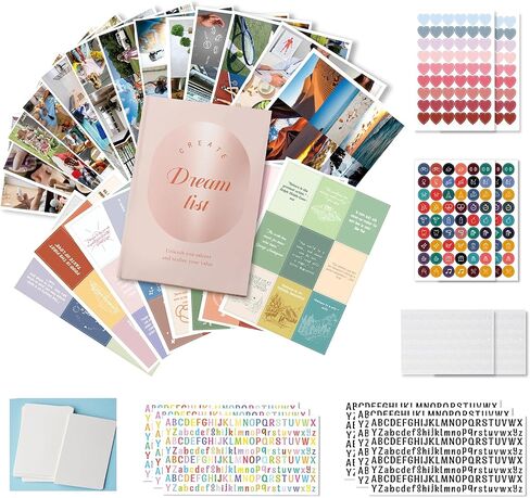 Vision Board Supplies for Women, Scrapbook Kit and Collage Book Magazines, Vision Board Pictures and Quotes, Inspire and Create Life Goals (Purple) in Saudi Arabia