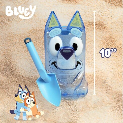 Bluey Jumbo Sand Art, Reusable Bluey Toys, Fill With Sand or Water, Includes Waterproof Bluey Doll, Kids Shovel and Funnel, Fun Sensory Toys For Kids, Great Toddler Activities, Toddler Travel Toys in Kuwait