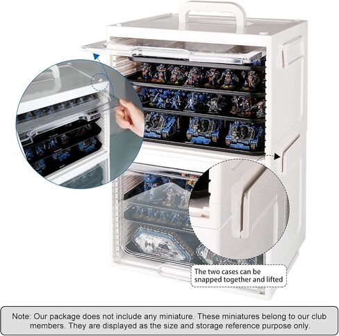 Jucoci Miniatures Storage Case Miniatures Transport Case (2 PCS Set) in Kuwait