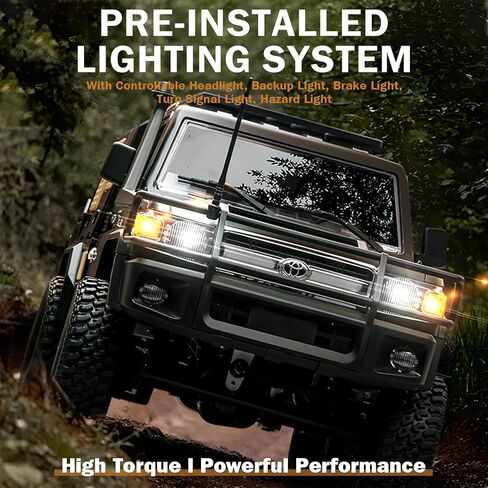 1/12 RC Crawler, MN82S RC Rock Crawler 4x4 Toyota LC79 RC Truck, 2.4GHz Remote Control Off Road Car with LED Lights for Adults, Hobby Grade RTF Toy Vehicle Gifts in Saudi Arabia