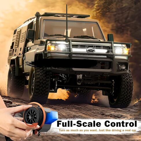 1/12 RC Crawler, MN82S RC Rock Crawler 4x4 Toyota LC79 RC Truck, 2.4GHz Remote Control Off Road Car with LED Lights for Adults, Hobby Grade RTF Toy Vehicle Gifts in Saudi Arabia
