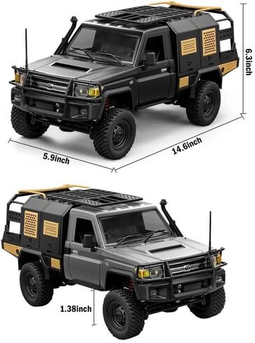 1/12 RC Crawler, MN82S RC Rock Crawler 4x4 Toyota LC79 RC Truck, 2.4GHz Remote Control Off Road Car with LED Lights for Adults, Hobby Grade RTF Toy Vehicle Gifts in Saudi Arabia