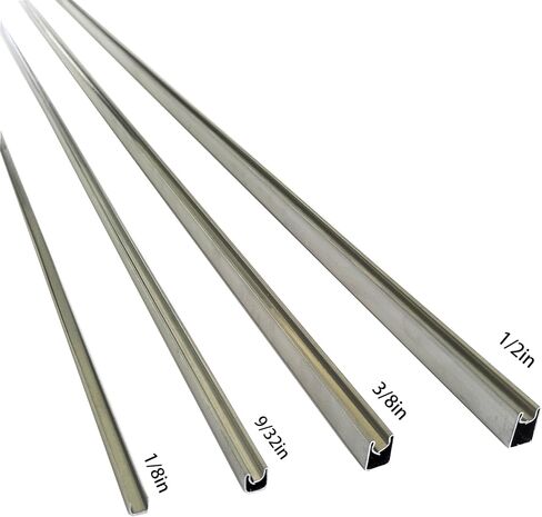 1/2 "جاء U Zinc لتأطير أعمال الزجاج الملون ، وجاء 36 قدم الزنك (3ft × 12) in Kuwait
