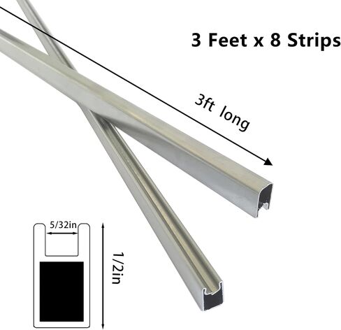 1/2 "جاء U Zinc لتأطير أعمال الزجاج الملون ، وجاء 36 قدم الزنك (3ft × 12) in Kuwait