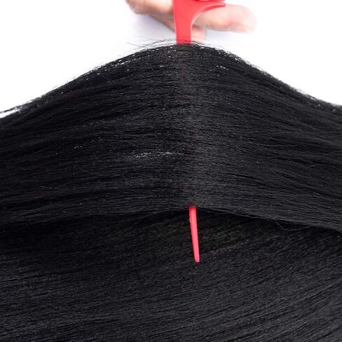 Braiding Hair Pre Stretched 14 Inch 8 Packs Professional Itch Free Hot Water Setting Short Braiding Hair Synthetic Crochet Hair Yaki Texture Prestretched Braiding Hair (14 Inch (Pack of 8), 1B) in Saudi Arabia