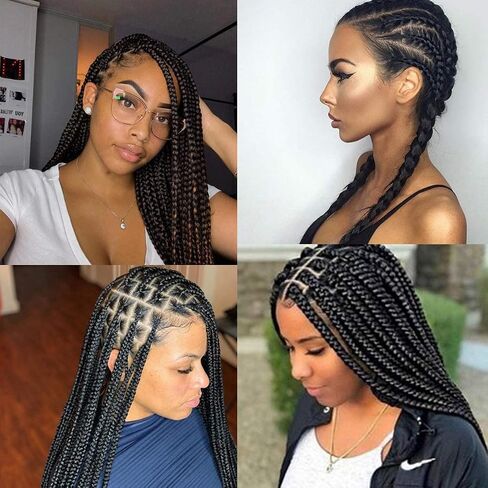 Braiding Hair Pre Stretched 14 Inch 8 Packs Professional Itch Free Hot Water Setting Short Braiding Hair Synthetic Crochet Hair Yaki Texture Prestretched Braiding Hair (14 Inch (Pack of 8), 1B) in Saudi Arabia