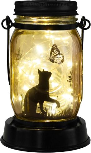 Styleonme Decor Mobile Outdoor, Solar Waterproof Cat & Dog Lights , Gifts for Women Men Cat & Dog Lovers Gifts, Hanging Cat & Dog Lanterns with Stake for Yard Corridor Garden Decor in Saudi Arabia