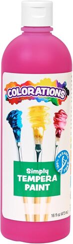 Colorations Paraben-Free Tempera Paint for Kids - Blue, 16 Ounce Bottle, Non-Toxic and Made in The USA in Saudi Arabia