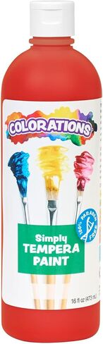 Colorations Paraben-Free Tempera Paint for Kids - Blue, 16 Ounce Bottle, Non-Toxic and Made in The USA in Saudi Arabia