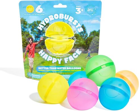 Hydroburst 6-pack Reusable Water Balloons by Relatable, For The Pool, Beach Toys And Outdoor Play Toys, Includes 6 Refillable Balloons in Saudi Arabia