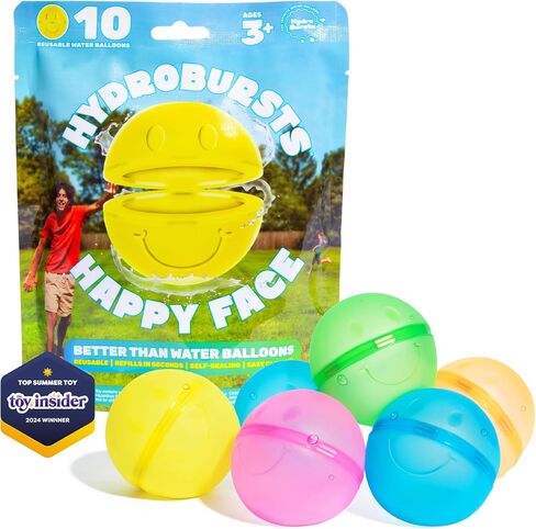 Hydroburst 6-pack Reusable Water Balloons by Relatable, For The Pool, Beach Toys And Outdoor Play Toys, Includes 6 Refillable Balloons in Saudi Arabia