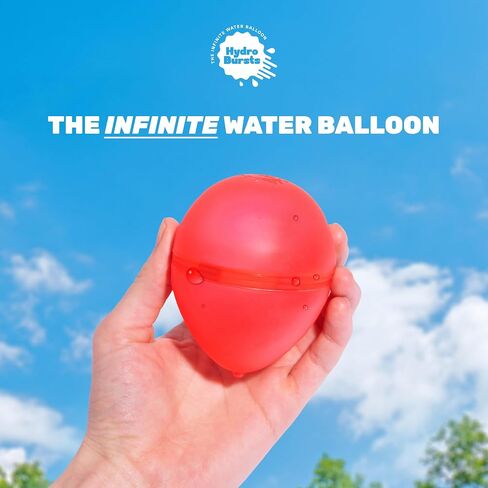 Hydroburst 6-pack Reusable Water Balloons by Relatable, For The Pool, Beach Toys And Outdoor Play Toys, Includes 6 Refillable Balloons in Saudi Arabia