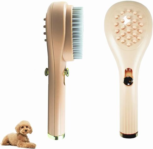 Puppy Brush for Small Dogs - Soft Dog Brush for Yorkies, Maltipoos & Shih Tzus - Gentle Grooming Tool for Easy Pet Hair Removal - Compact & Travel-Friendly Design (Dark Pink) in Saudi Arabia