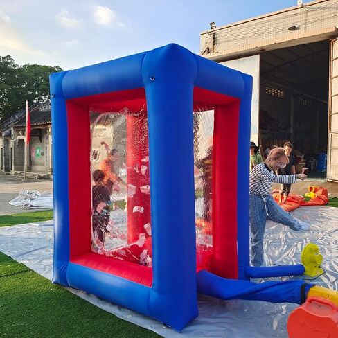 Black Inflatable Cash Cube Inflatable Cash Machine Inflatable Money Machine Booth Money Grab Machine for Promotion Advertising Events (NO BLOWERS Included) in Saudi Arabia