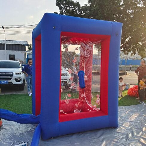 Black Inflatable Cash Cube Inflatable Cash Machine Inflatable Money Machine Booth Money Grab Machine for Promotion Advertising Events (NO BLOWERS Included) in Saudi Arabia