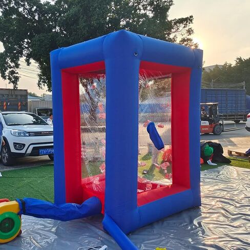 Black Inflatable Cash Cube Inflatable Cash Machine Inflatable Money Machine Booth Money Grab Machine for Promotion Advertising Events (NO BLOWERS Included) in Saudi Arabia