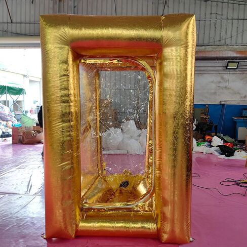 Black Inflatable Cash Cube Inflatable Cash Machine Inflatable Money Machine Booth Money Grab Machine for Promotion Advertising Events (NO BLOWERS Included) in Saudi Arabia