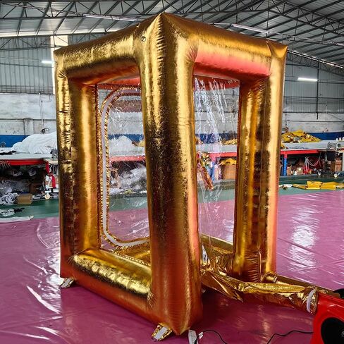 Black Inflatable Cash Cube Inflatable Cash Machine Inflatable Money Machine Booth Money Grab Machine for Promotion Advertising Events (NO BLOWERS Included) in Saudi Arabia