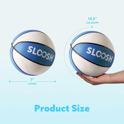 Sloosh 2 Packs 7" Pool Basketballs, Great for Floating Water Basketball Hoops, Swimming Water Toy for Kids and Adults, Pool Games, Pool Party (Blue) in Saudi Arabia