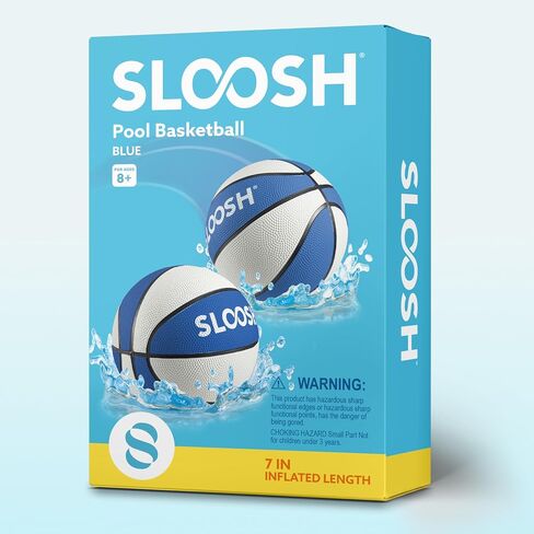 Sloosh 2 Packs 7" Pool Basketballs, Great for Floating Water Basketball Hoops, Swimming Water Toy for Kids and Adults, Pool Games, Pool Party (Blue) in Saudi Arabia